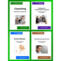 Komunikacja + Budowanie zespołu + Kierowanie + Coaching (ebooki)